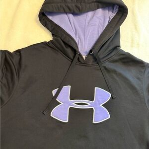 Under Armour Black and Purple Hoodie size XL